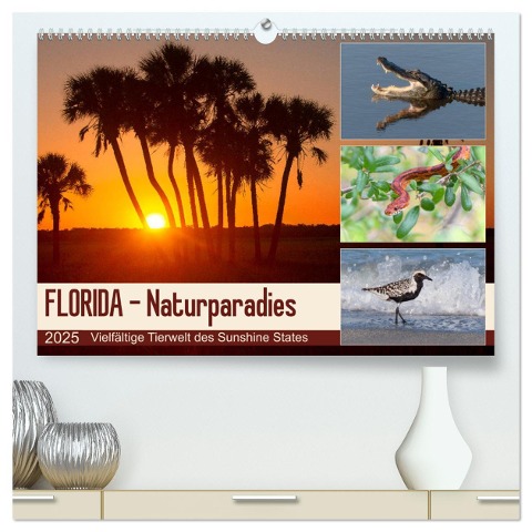 FLORIDA - Naturparadies (hochwertiger Premium Wandkalender 2025 DIN A2 quer), Kunstdruck in Hochglanz - Kevin Eßer