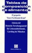 Cover-Bild zum Titel 'El pequeño Souci-Fachmann-Kraut : tablas de composición de alimentos' von 'S. W. Souci, W. Fachmann, H. Kraut'