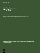 Cover-Bild zum Titel 'Die Chronik des Hieronymus, Teil 1: Text' von 'Eusebius'