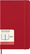 Cover-Bild zum Titel 'Moleskine 12 Monate Tageskalender 2027, Large/A5, 1 Tag = 1 Seite, Fester Einband, Scharlachrot' von ''