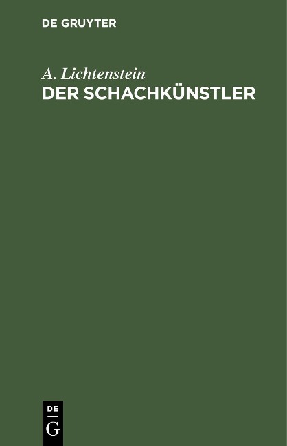 Der Schachkünstler - A. Lichtenstein