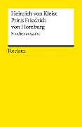 Cover-Bild zum Titel 'Prinz Friedrich von Homburg' von 'Heinrich von Kleist'