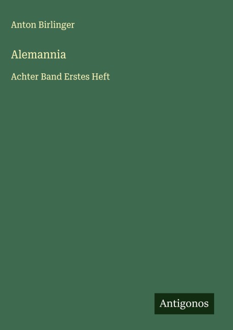 Alemannia - Anton Birlinger