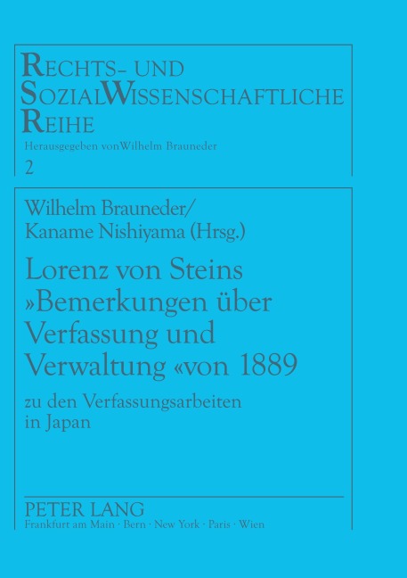 Lorenz von Steins 'Bemerkungen über Verfassung und Verwaltung' von 1889 - 