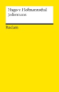 Cover-Bild zum Titel 'Jedermann. Das Spiel vom Sterben des reichen Mannes' von 'Hugo Von Hofmannsthal'