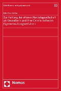 Cover-Bild zum Titel 'Zur Haftung der offenen Handelsgesellschaft als Verwalterin und ihrer Gesellschafter im Eigenverwaltungsverfahren' von 'Nils Feuerhelm'