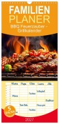Cover-Bild zum Titel 'Familienplaner 2027 - BBQ Feuerzauber - Grillkalender mit 5 Spalten (Wandkalender, 21 x 45 cm) CALVENDO' von 'Anja Frost'