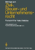 Cover-Bild zum Titel 'Beiträge zum Zivil-, Steuer- und Unternehmensrecht' von ''
