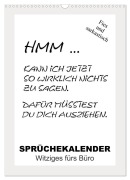 Cover-Bild zum Titel 'Sprüchekalender. Witziges fürs Büro (Wandkalender 2026 DIN A3 hoch), CALVENDO Monatskalender' von 'Rose Hurley'