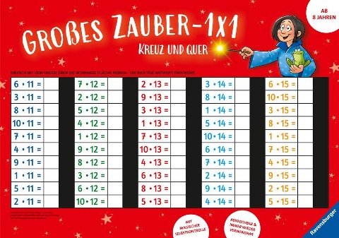 Zaubertafel: Großes Zauber-1x1: Kreuz und quer - 