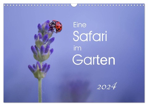 Eine Safari im Garten (Wandkalender 2024 DIN A3 quer), CALVENDO Monatskalender - Irma van der Wiel