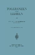 Toleranzen und Lehren - P. Leinweber
