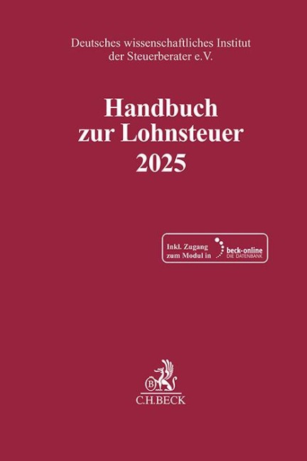 Handbuch zur Lohnsteuer 2025. LSt 2025 - 