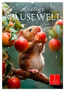 Cover-Bild zum Titel 'Lustige Mäusewelt (Wandkalender 2026 DIN A2 hoch), CALVENDO Monatskalender' von 'Peter Roder'