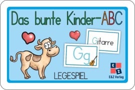 Cover-Bild zum Titel 'Das bunte Kinder-ABC Legespiel' von 'Helga Momm'
