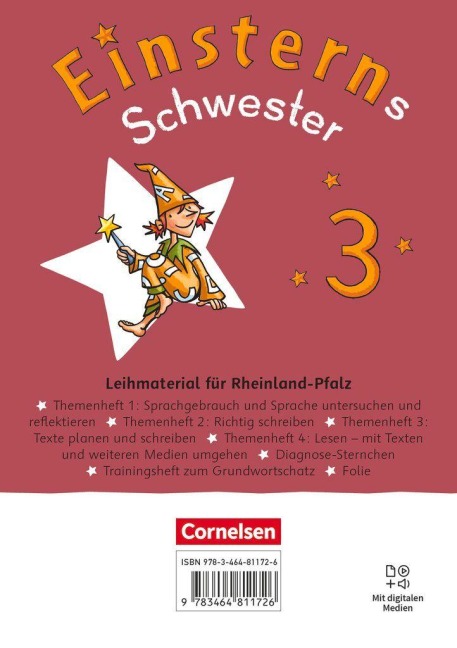 Einsterns Schwester - Sprache und Lesen 3. Schuljahr. Themenhefte 1-4, Training Grundwortschatz und Diagnoseheft im Schuber (Ausgabe Rheinland-Pfalz) - 