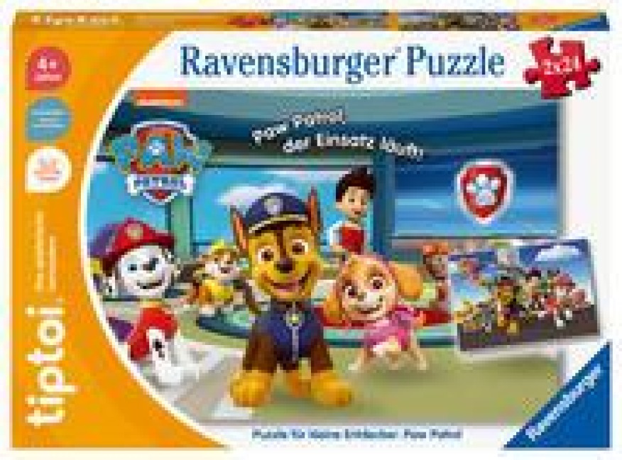 Ravensburger tiptoi Puzzle 00135 Puzzle für kleine Entdecker: Paw Patrol, Kinderpuzzle für Kinder ab 4 Jahren, für 1 Spieler - 
