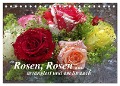 Rosen, Rosen ... arrangiert und am Strauch (Tischkalender 2025 DIN A5 quer), CALVENDO Monatskalender - Gisela Kruse