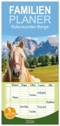Cover-Bild zum Titel 'Familienplaner 2026 - Naturwunder Berge mit 5 Spalten (Wandkalender, 21 x 45 cm) CALVENDO' von 'Christian und Jana Heinzelmann A Tasty Hike'