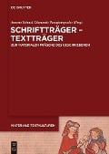 Schriftträger - Textträger - 