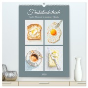 Cover-Bild zum Titel 'Frühstückstisch. Sanfte Momente in moderner Öloptik (hochwertiger Premium Wandkalender 2026 DIN A2 hoch), Kunstdruck in Hochglanz' von 'Rose Hurley'