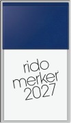 Cover-Bild zum Titel 'rido/idé 7035003387 Vormerkbuch Mod. Merker 2027 108×201 mm, Kunststoff, dunkelblau' von ''