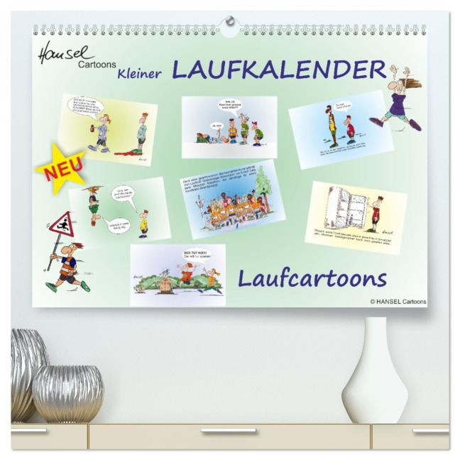 HANSELs kleiner Laufkalender (hochwertiger Premium Wandkalender 2026 DIN A2 quer), Kunstdruck in Hochglanz - Hansel Lehmann