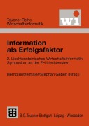 Cover-Bild zum Titel 'Information als Erfolgsfaktor' von ''