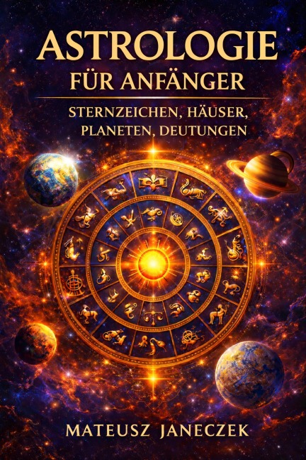 Astrologie für Anfänger - Sternzeichen, Häuser, Planeten, Deutungen (Astrology for Beginners - Zodiac Signs, Houses, Planets, Interpretations) - Mateusz Janeczek