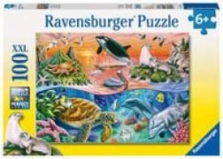 Cover-Bild zum Titel 'Bunter Ozean. Puzzle 100 Teile XXL' von ''