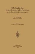 Tabellen für das pharmakognostische Praktikum - Heinrich Zörnig