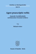 Cover-Bild zum Titel 'Agere praescriptis verbis.' von 'Michael Artner'