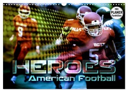 Cover-Bild zum Titel 'HEROES - American Football (Wandkalender 2026 DIN A3 quer), CALVENDO Monatskalender' von 'Renate Bleicher'