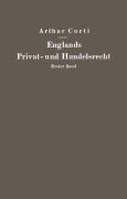 Cover-Bild zum Titel 'Englands Privat- und Handelsrecht' von 'Arthur Curti'