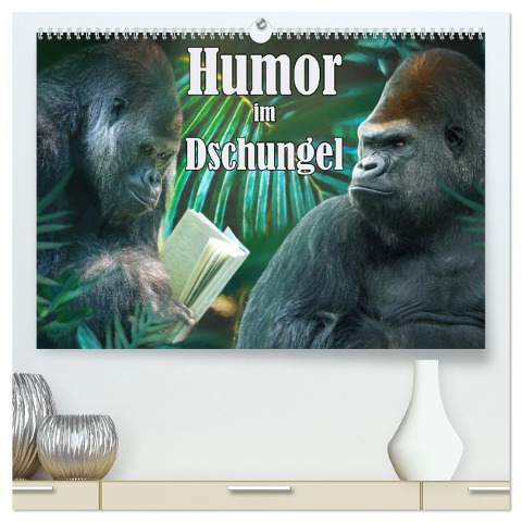 Humor im Dschungel (hochwertiger Premium Wandkalender 2024 DIN A2 quer), Kunstdruck in Hochglanz - Liselotte Brunner-Klaus