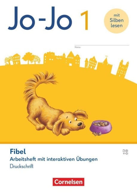 Jo-Jo Fibel 1. Schuljahr - Allgemeine Ausgabe 2023 - Arbeitsheft mit interaktiven Übungen in Druckschrift - Mit Lauttabelle und Lernspurenheft - 