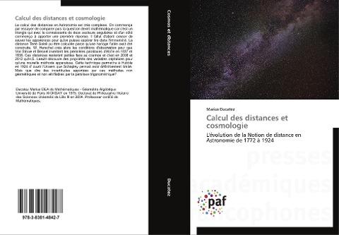 Calcul des distances et cosmologie - Marius Ducatez