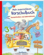 Cover-Bild zum Titel 'Mein superschlaues Vorschulbuch - Konzentration und Wahrnehmung' von 'Kristin Lückel'