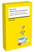 Cover-Bild zum Titel 'Worte der Lebenskunst. 52 Karten mit Antworten auf die großen und kleinen Fragen des Alltags (Kartenbox)' von 'Janosch'