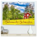 Sehnsucht Schweden - Elche, Natur und Urlaubsträume (hochwertiger Premium Wandkalender 2025 DIN A2 quer), Kunstdruck in Hochglanz - Stefan Sattler