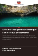 Cover-Bild zum Titel 'Effet du changement climatique sur les eaux souterraines' von 'Busuyi Joshua Fadare, Ehis Okonofua'