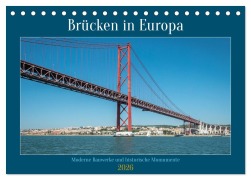 Cover-Bild zum Titel 'Brücken in Europa (Tischkalender 2026 DIN A5 quer), CALVENDO Monatskalender' von 'Frank Brehm'