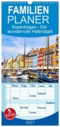 Cover-Bild zum Titel 'Familienplaner 2027 - Kopenhagen - Die wundervolle Hafenstadt mit 5 Spalten (Wandkalender, 21 x 45 cm) CALVENDO' von 'Solveig Rogalski'