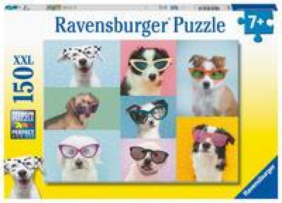 Ravensburger Kinderpuzzle - Witzige Hunde - 150 Teile Puzzle für Kinder ab 7 Jahren - 