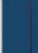 Cover-Bild zum Titel 'Buchkalender Wochentimer Spirale dunkelblau 2026' von ''