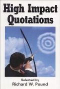 Cover-Bild zum Titel 'High Impact Quotations' von 'Richard Pound'