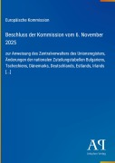 Cover-Bild zum Titel 'Beschluss der Kommission vom 6. November 2025' von 'Europäische Kommission'