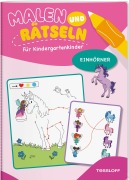 Cover-Bild zum Titel 'Malen und Rätseln für Kindergartenkinder. Einhörner' von ''