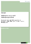 Cover-Bild zum Titel 'Bildungsexpansion und Bildungsungleichheit' von ''