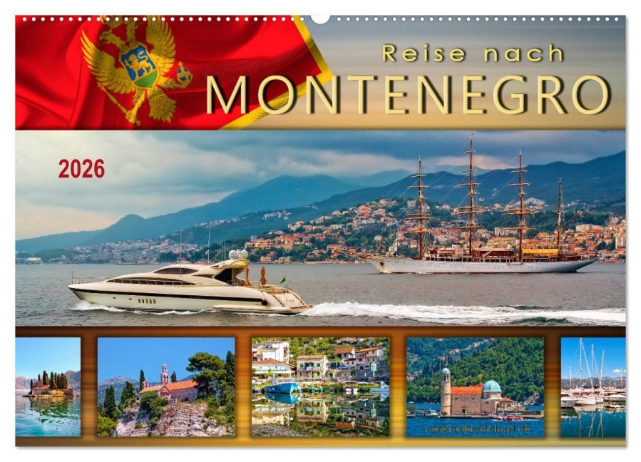 Reise nach Montenegro (Wandkalender 2026 DIN A2 quer), CALVENDO Monatskalender - Peter Roder